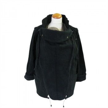 Слингожакет флисовый MAM Jacket Two-Way Deluxe Licorice Black (размер M, чёрный)
