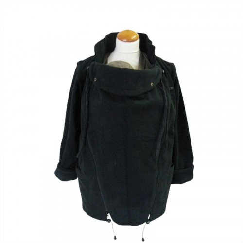 Слингожакет флисовый MAM Jacket Two-Way Deluxe Licorice Black (размер M, чёрный)