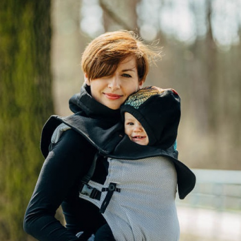 Слингоманишка трикотажная утеплённая LENNYLAMB Turtleneck Black & Wild Soul Daedalus