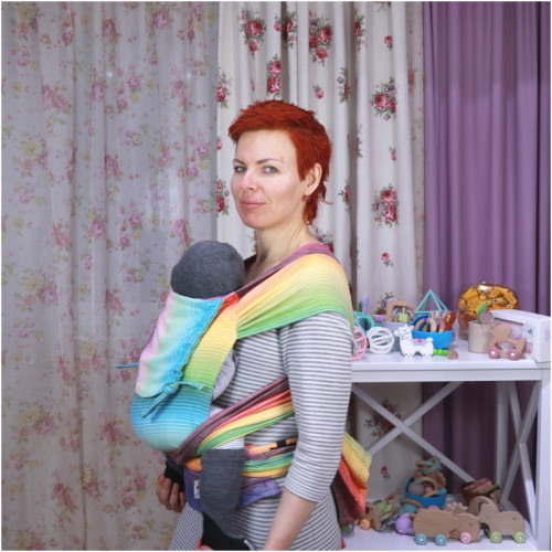 Май-слинг GIRASOL WrapMySol Buckle Rainbow Dreamer