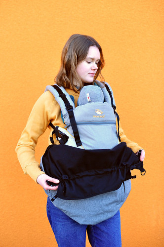 Слінгонакидка MАM Ultra Plus 2-in-1 SoftShell FLeX, сірий меланж