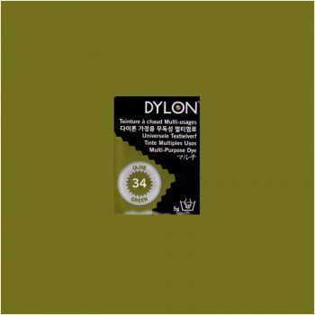 Многоцелевой краситель для ручного окрашивания ткани DYLON Multipurpose Olive Green