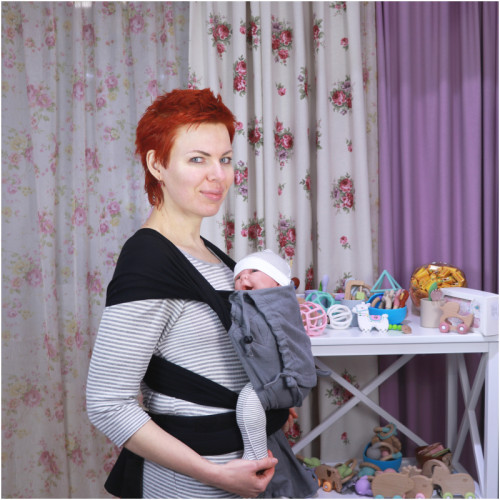 Май-слинг GIRASOL WrapMySol Buckle Oscuro