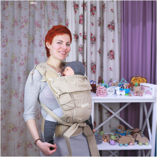 Май-рюкзак HOPPEDIZ BONDOLINO Plus One Size Sand