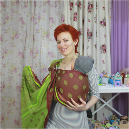 Слинг с кольцами HOPPEDIZ Marrakesh Kiwi